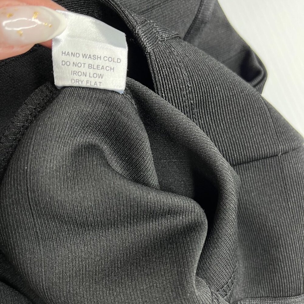 Black Bodycon Spaghetti Strap Dress Women’s Size Small Haute Monde - Picture 9 of 9